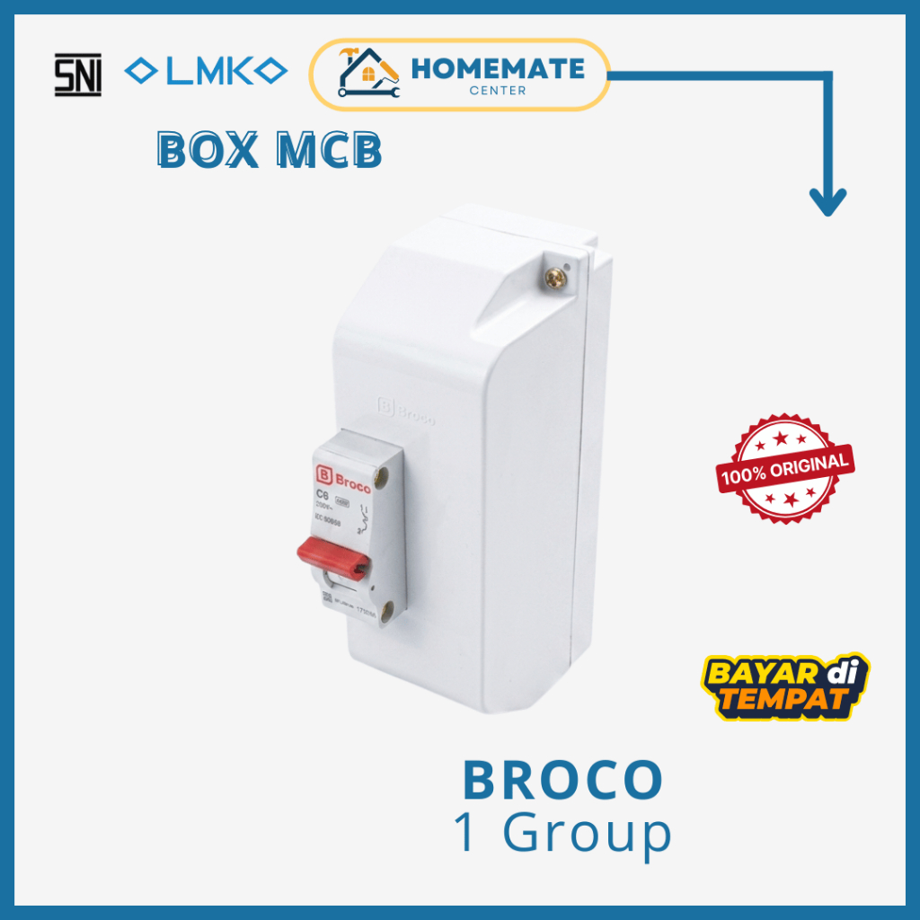 Box MCB Broco 17101 - Kotak MCB Outbow Tempel 1 Grup Original