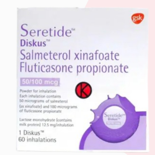 SERETIDE DISKUS 50/100 INHALER 1 DISKUS @ 60 DOSIS