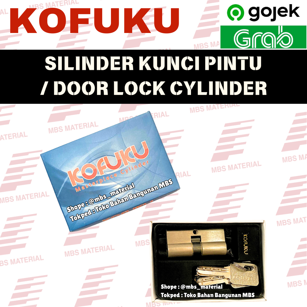 INSTANT & SAME DAY | Kofuku - Masterpiece Silinder Pintu / Cilinder Pintu / Door Cylinder / Door Loc