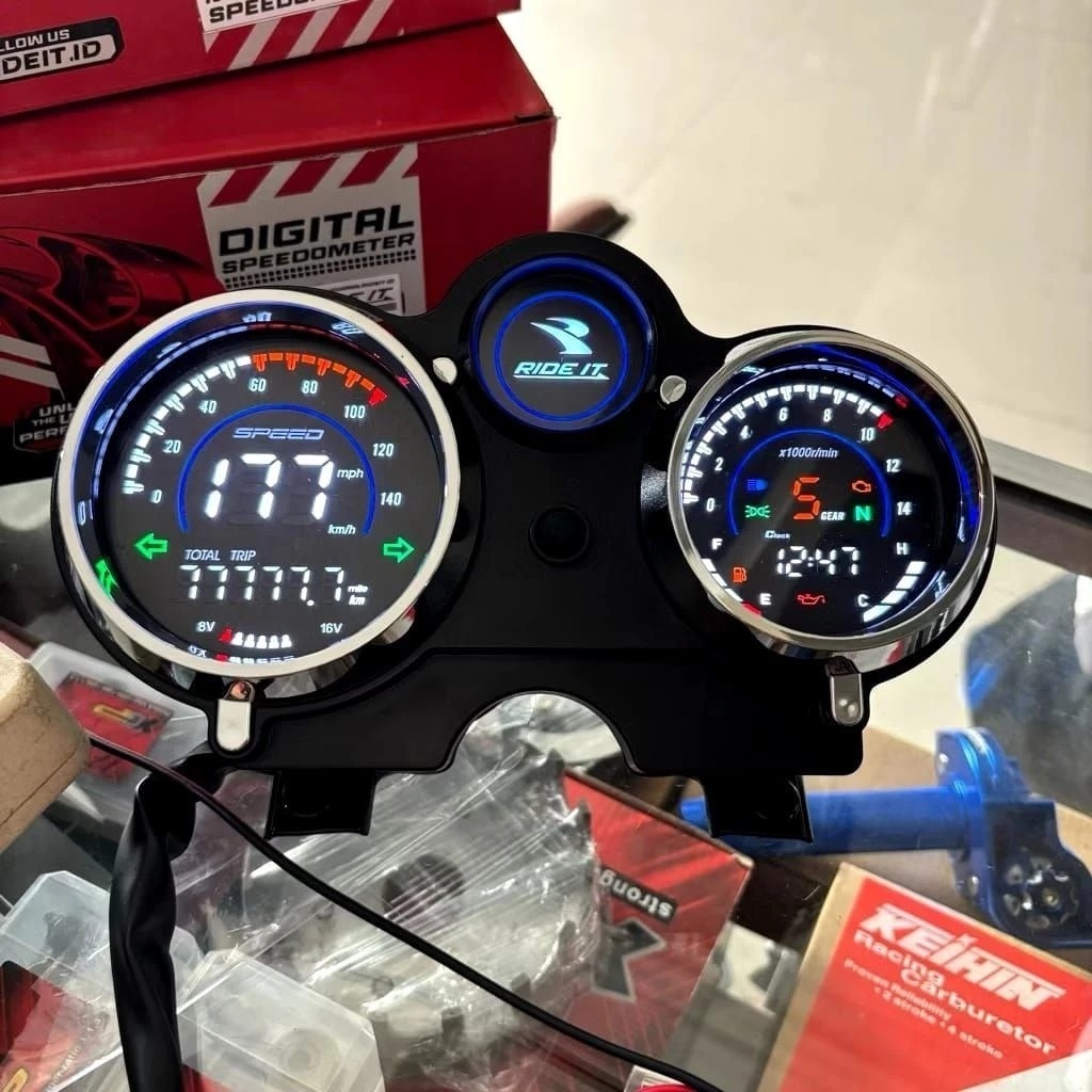 SPEEDOMETER SPIDOMETER DIGITAL NINJA R SS L M VICTOR GEN 2 GREDDY KOSO RIDE IT