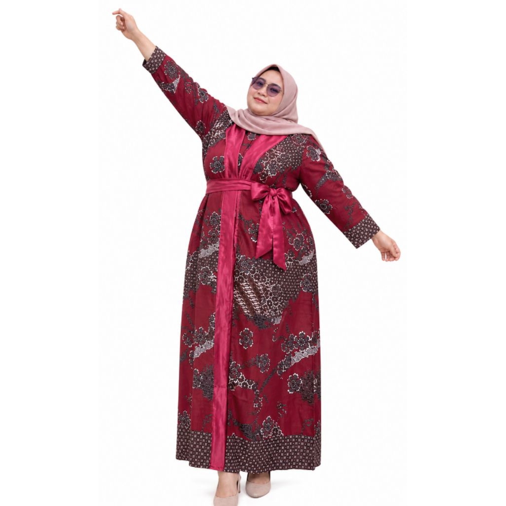 GAMIS BATIK JUMBO SERAGAM GAMIS XXL XXXL 5L 6L 7L GAMIS BIG SIZE LD 120 CM LD 130