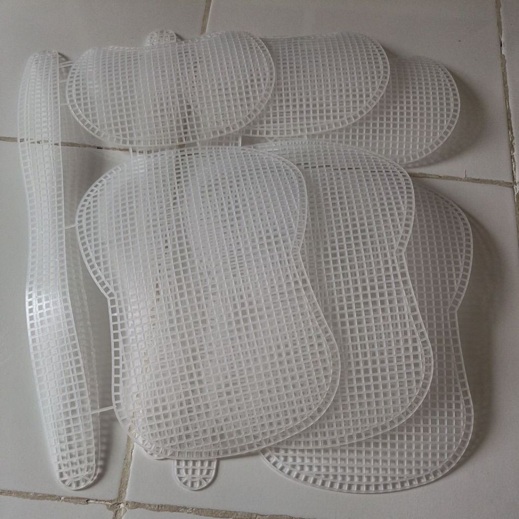 canvas plastik bahan diy/bahasn tas rajut