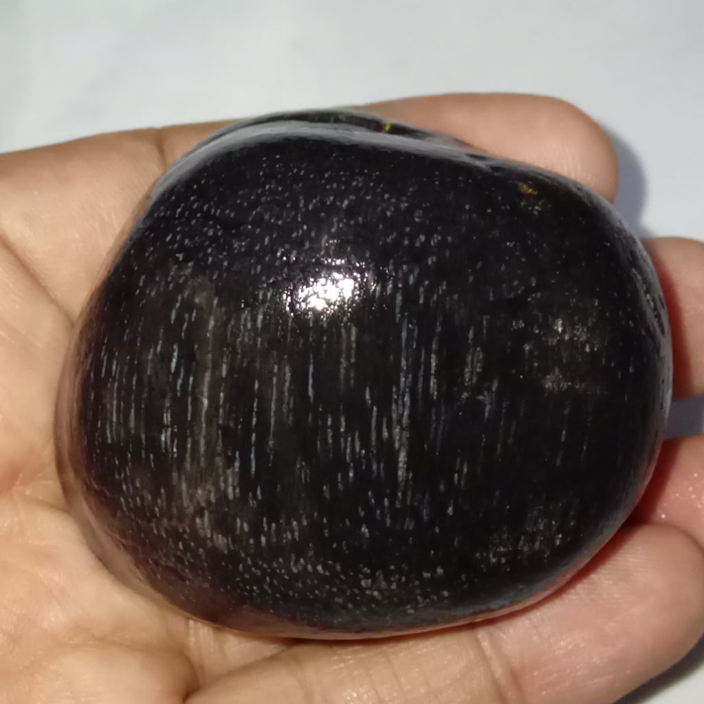 Natural Batu Akik F051L Kelor Hitam Serat Pasir Intan Unik