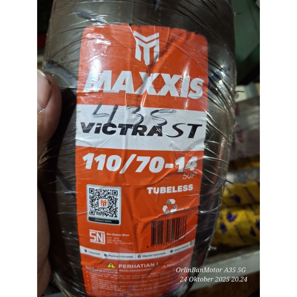 BAN MAXXIS VITCRA 110/70-14 TUBLES/BAN DEPAN MAXXIS VITCRA PCX160/BAN LUAR DEPAN NEW PCX160/BAN LUAR