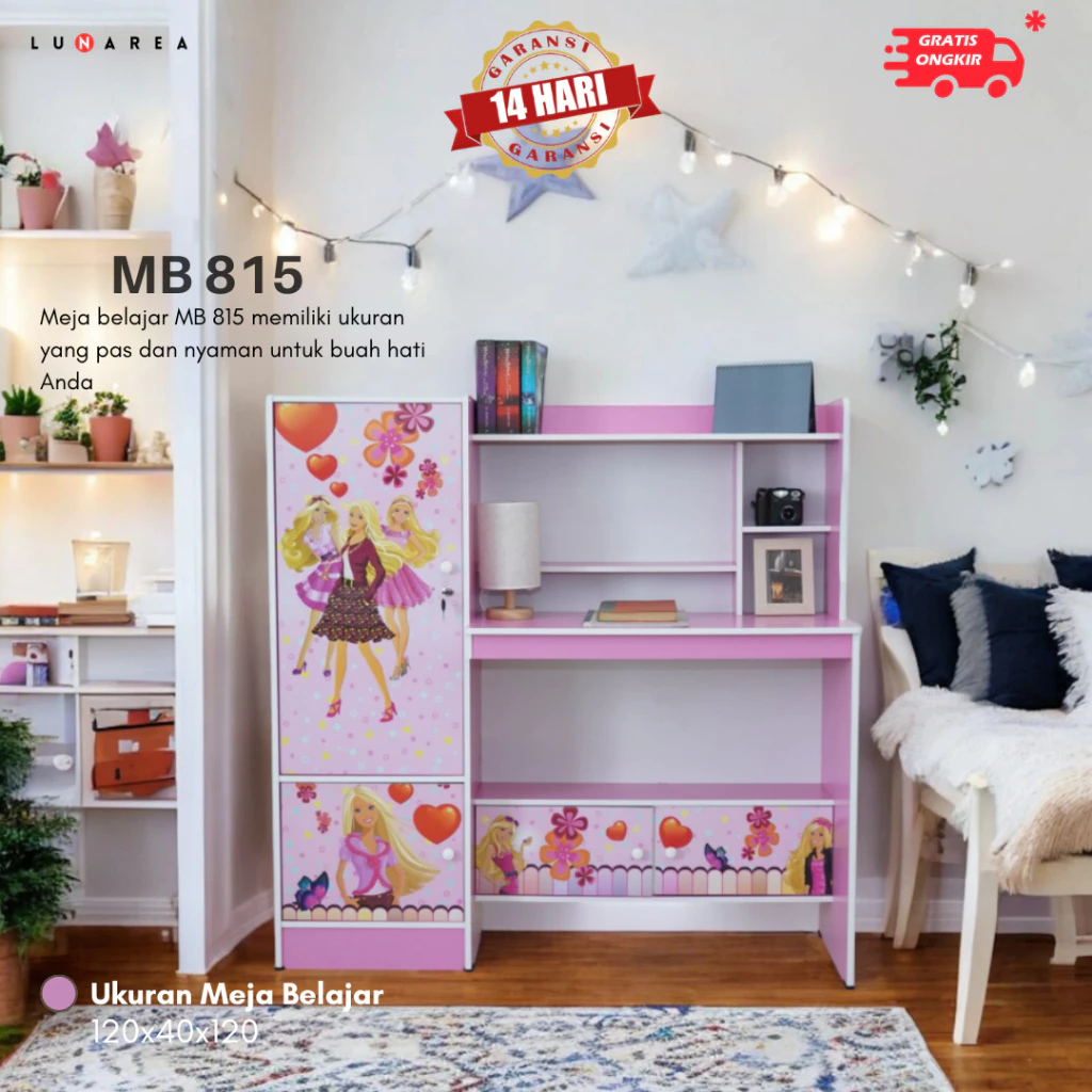 MEJA BELAJAR ANAK - MINIMALIS ELEGAN - MEJA BELAJAR MOTIF - LUNAREA FURNITURE OFFICIAL - MEJA BELAJA