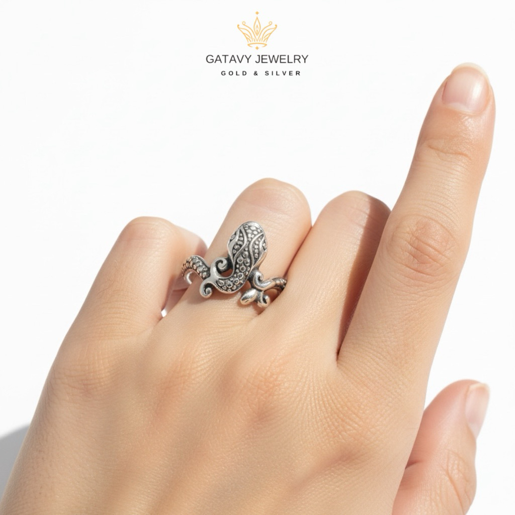 Cincin Bali Asli Perak 925 Motif Ular