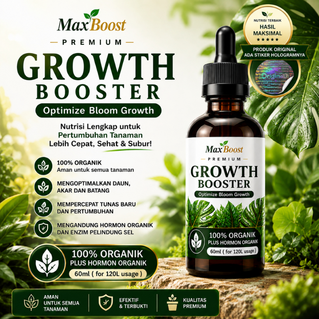 Plant Growth Booster - Serum Tanaman Hias Pupuk Organik Cair Optimalkan Pertumbuhan Plus Hormon Orga