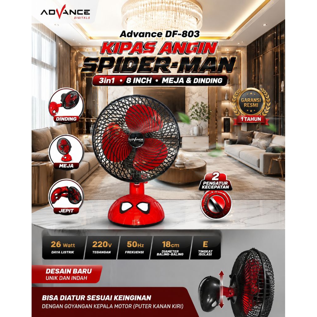 kipas desk Fan Advance DF-803