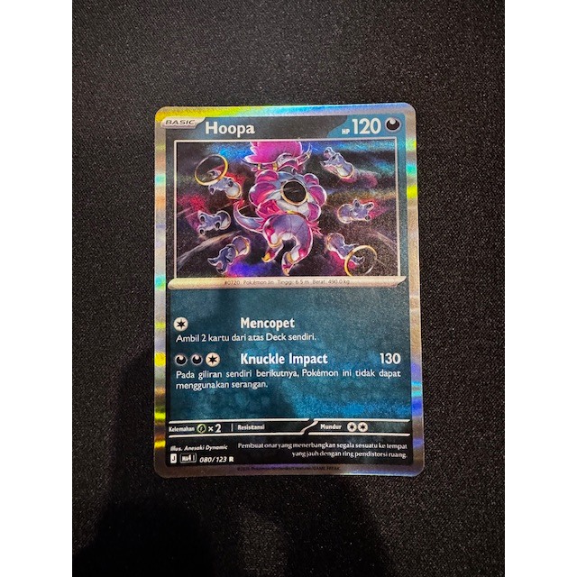 Kartu Koleksi TCG Pokemon Hoopa Holo 080/123 R