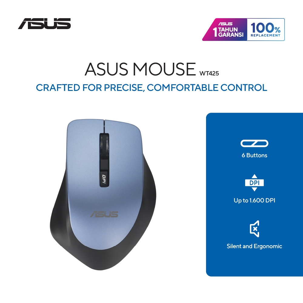 ASUS Mouse WT425 - Mist Blue