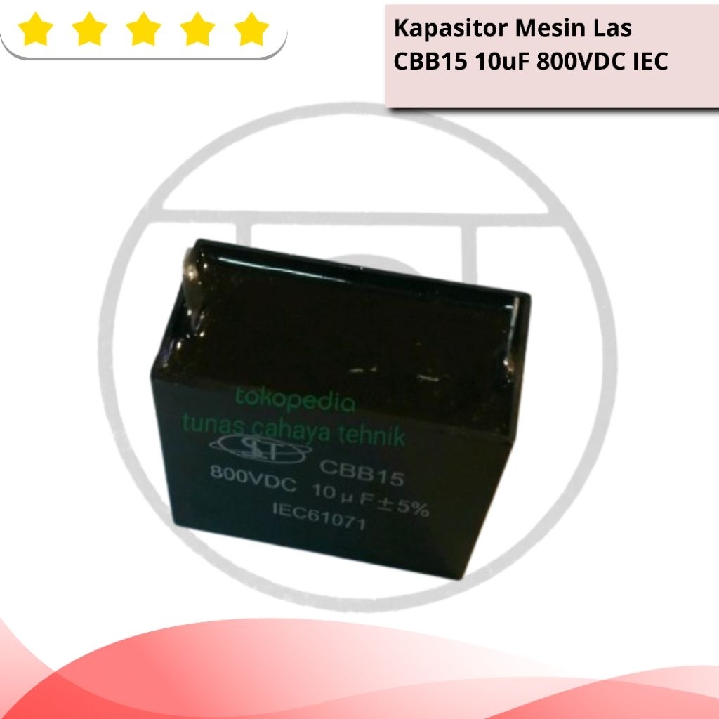 Kapasitor Mesin Las CBB15 10uF 800VDC IEC