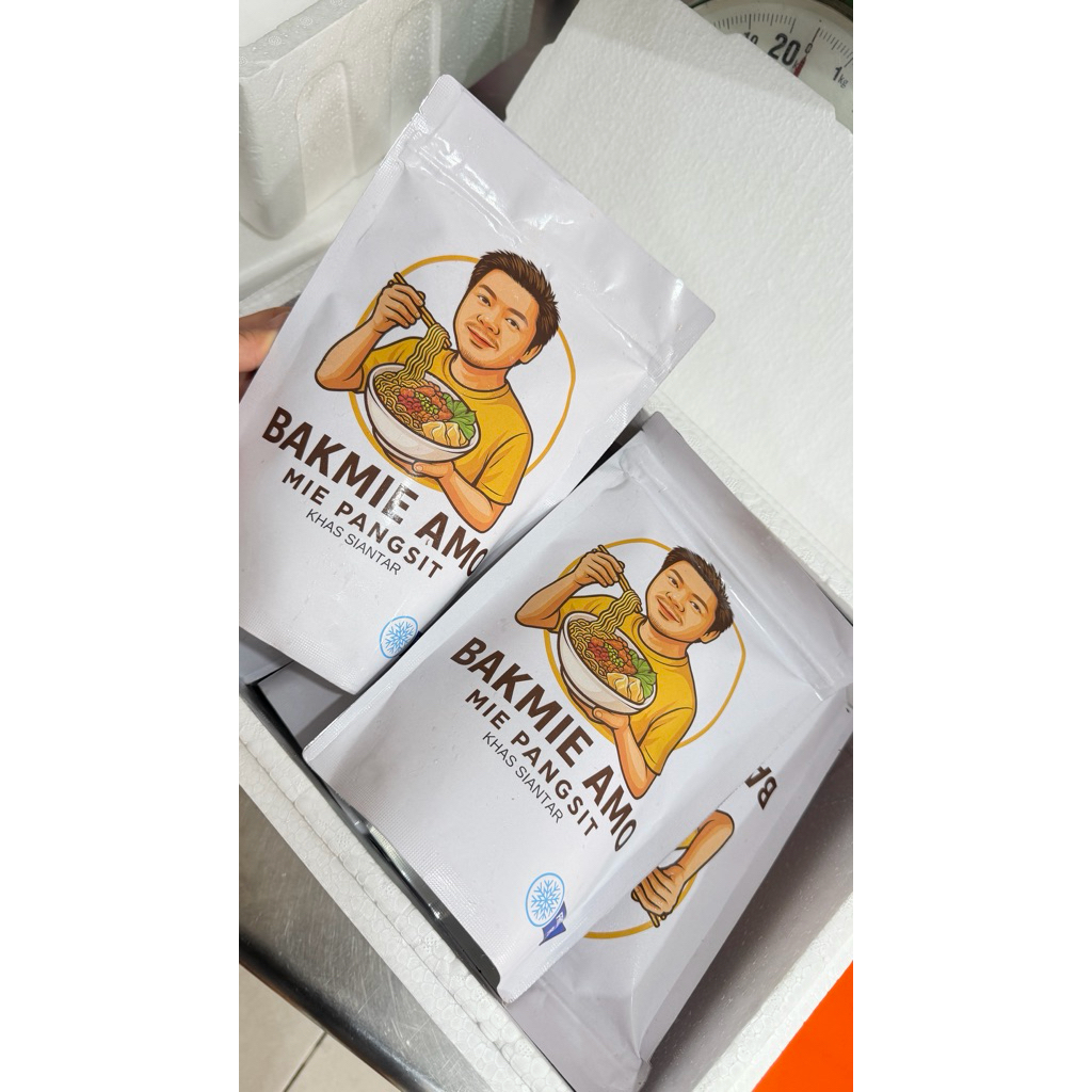 7pack BAKMIE AMO FROZEN (Mie Pangsit Khas Siantar)
