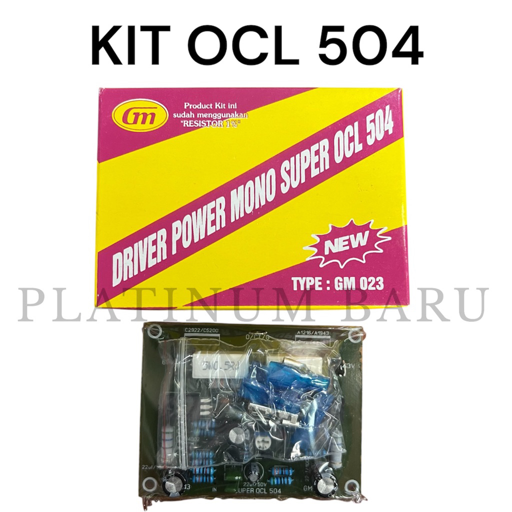 Kit OCL 504 Mono GM023 Driver Power Amplifier | Kit OCL 504 Mono Super Driver Power Amplifier Rakita