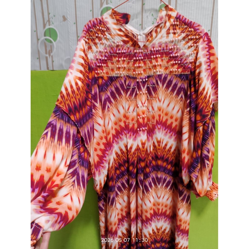 pl gamis kaftan (preloved gamis murah)