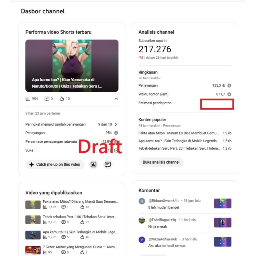 channel Youtube Monetisasi sepaket Adsense