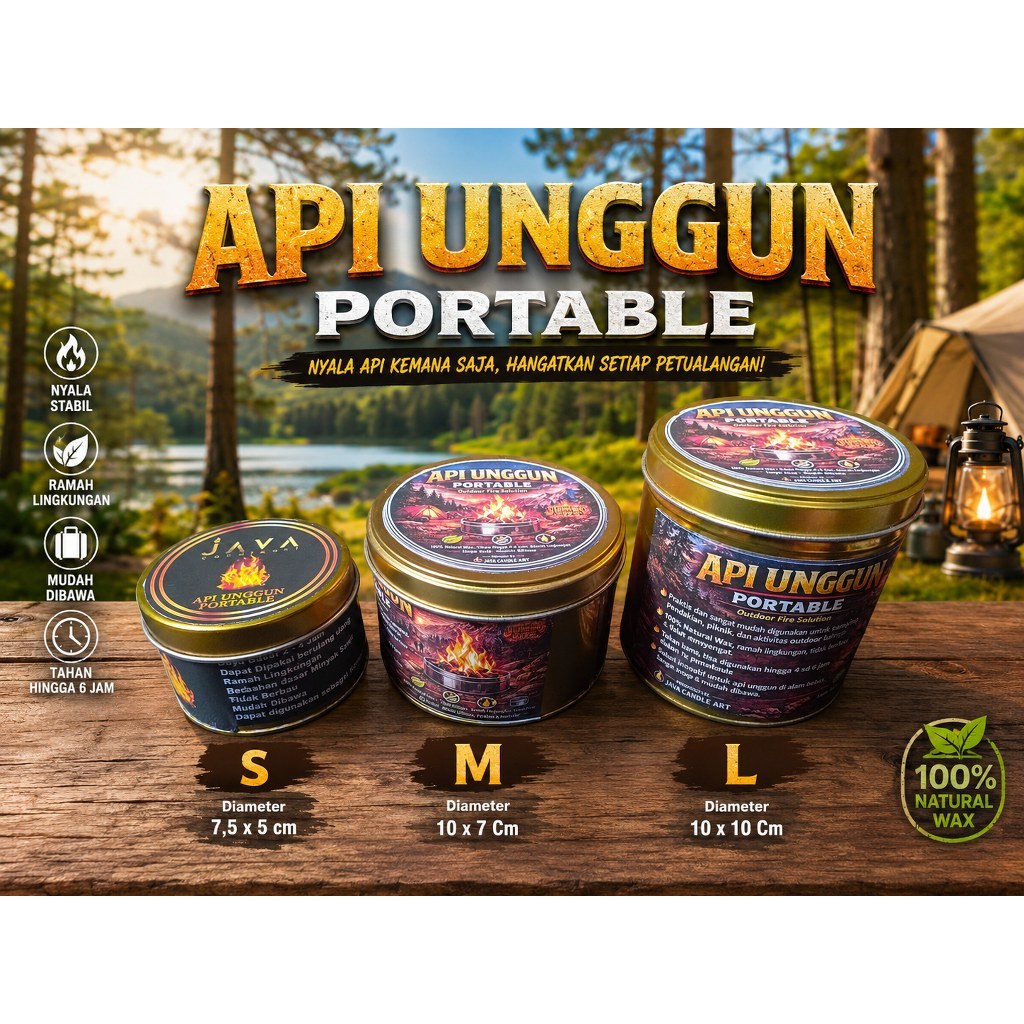 API UNGGUN PORTABLE UNIK RAMAH LINGKUNGAN