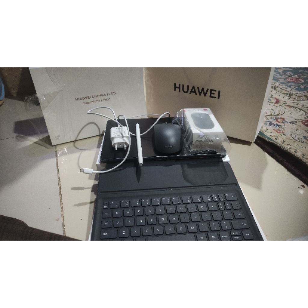 Huawei Mate pad 11.5 S Paper matte Edition Full set (Pemakaian sekali)