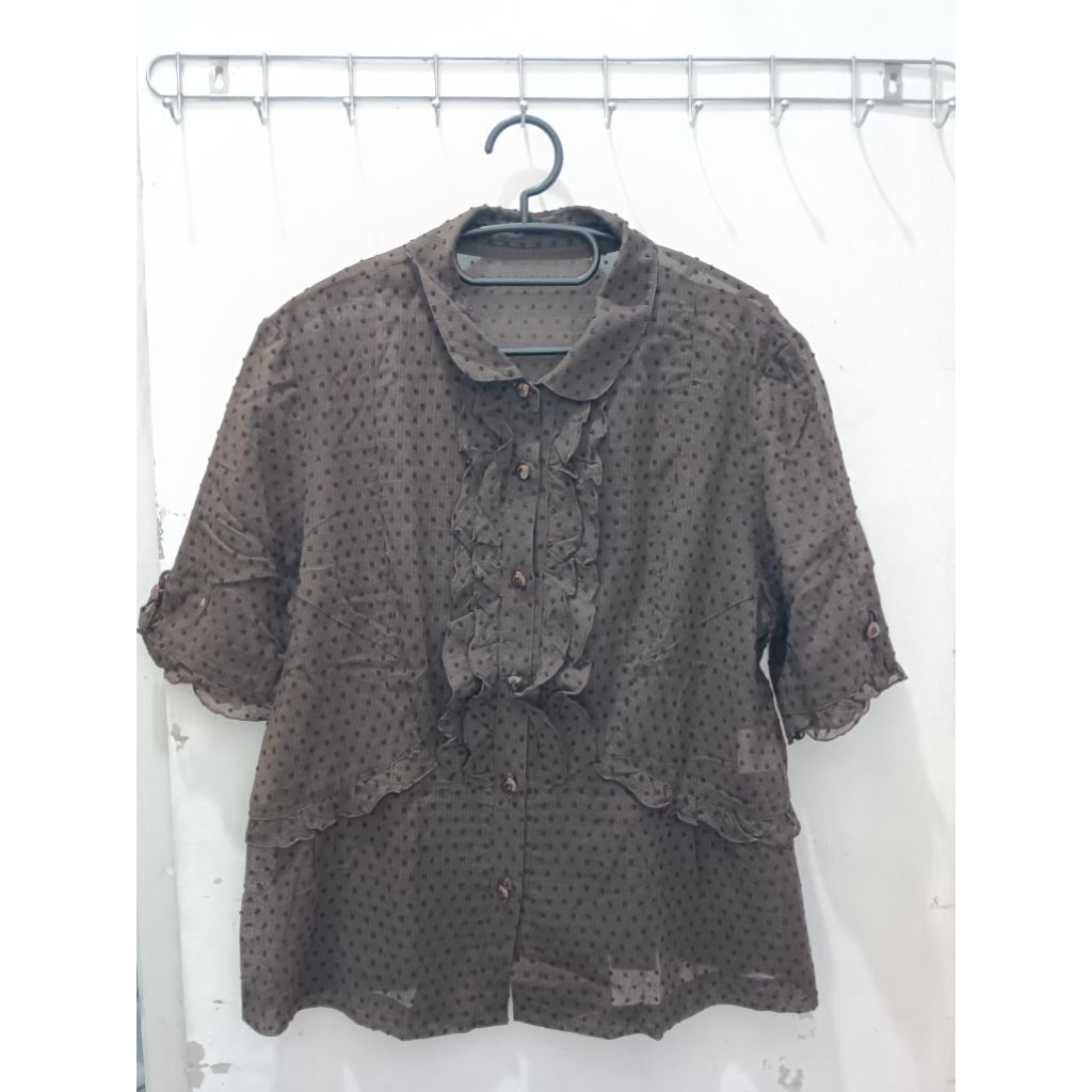 Blouse Coklat (Preloved)