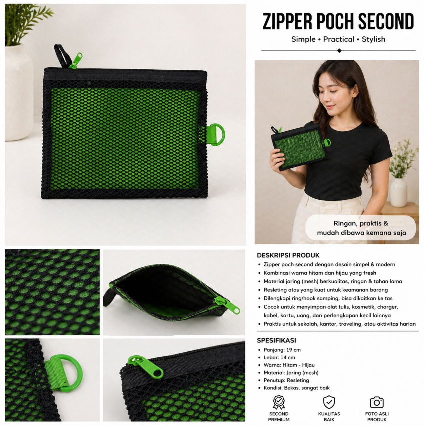 Zipper poch second
