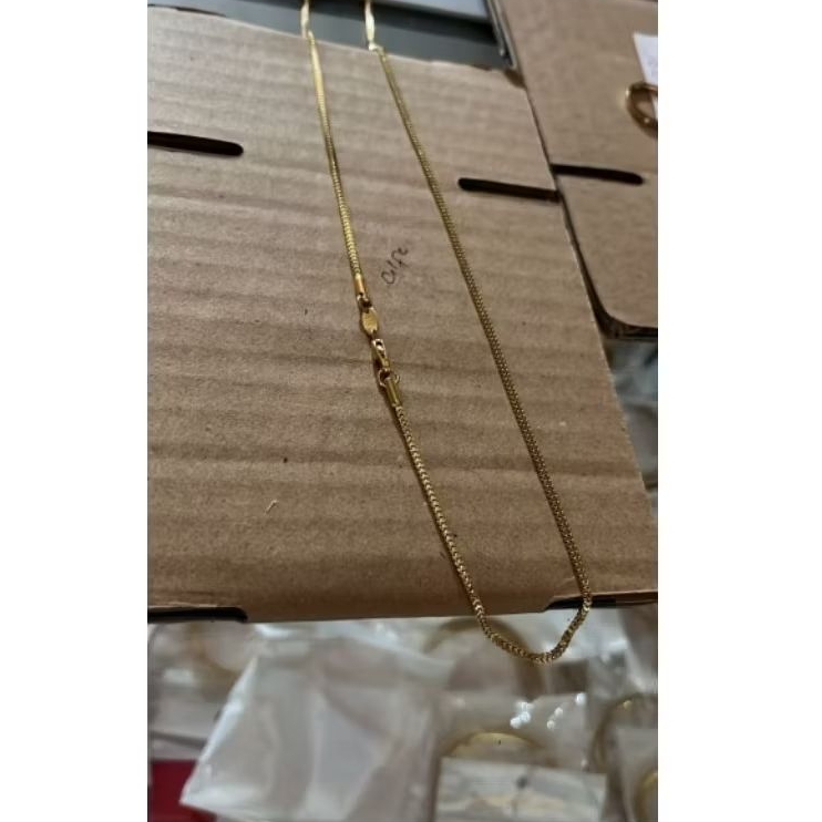 kalung titanium gold berkode 375