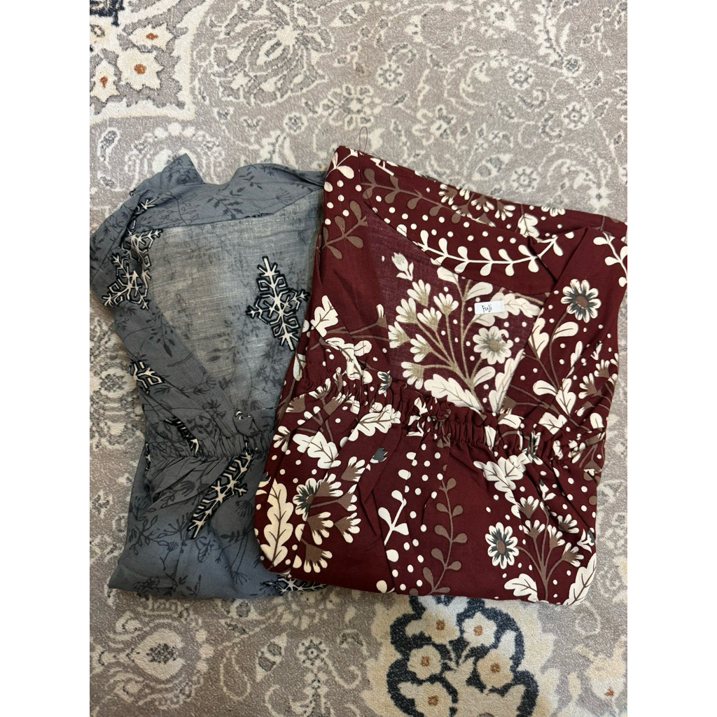 PAKET IDAMAN BUNDLING 2 DASTER FUJI (MARWA MAROON + JENAIRA BLUE GREY) || BY CAMELLIA BOUTIQUE 99