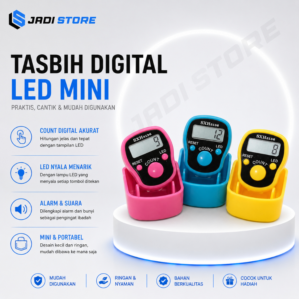 Tasbih Digital LED Tasbih Digital Cantik Tasbih Lampu Tasbih Digital Mini Tasbih Digital LED Lampu T