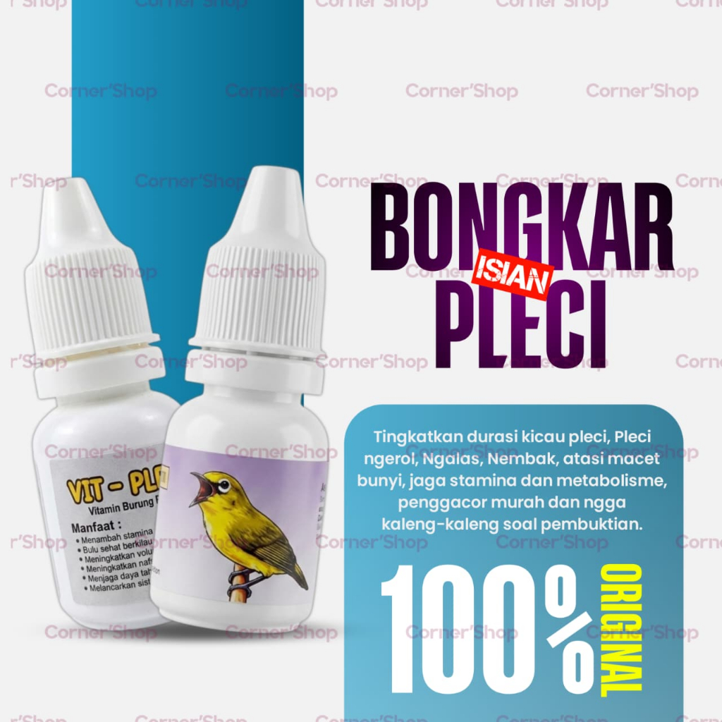 VIT PLECI BY SEMPATI - Vitamin Harian Lomba Penggacor Burung Pleci Auto Nembak Ngalas Plong Gacor Kr