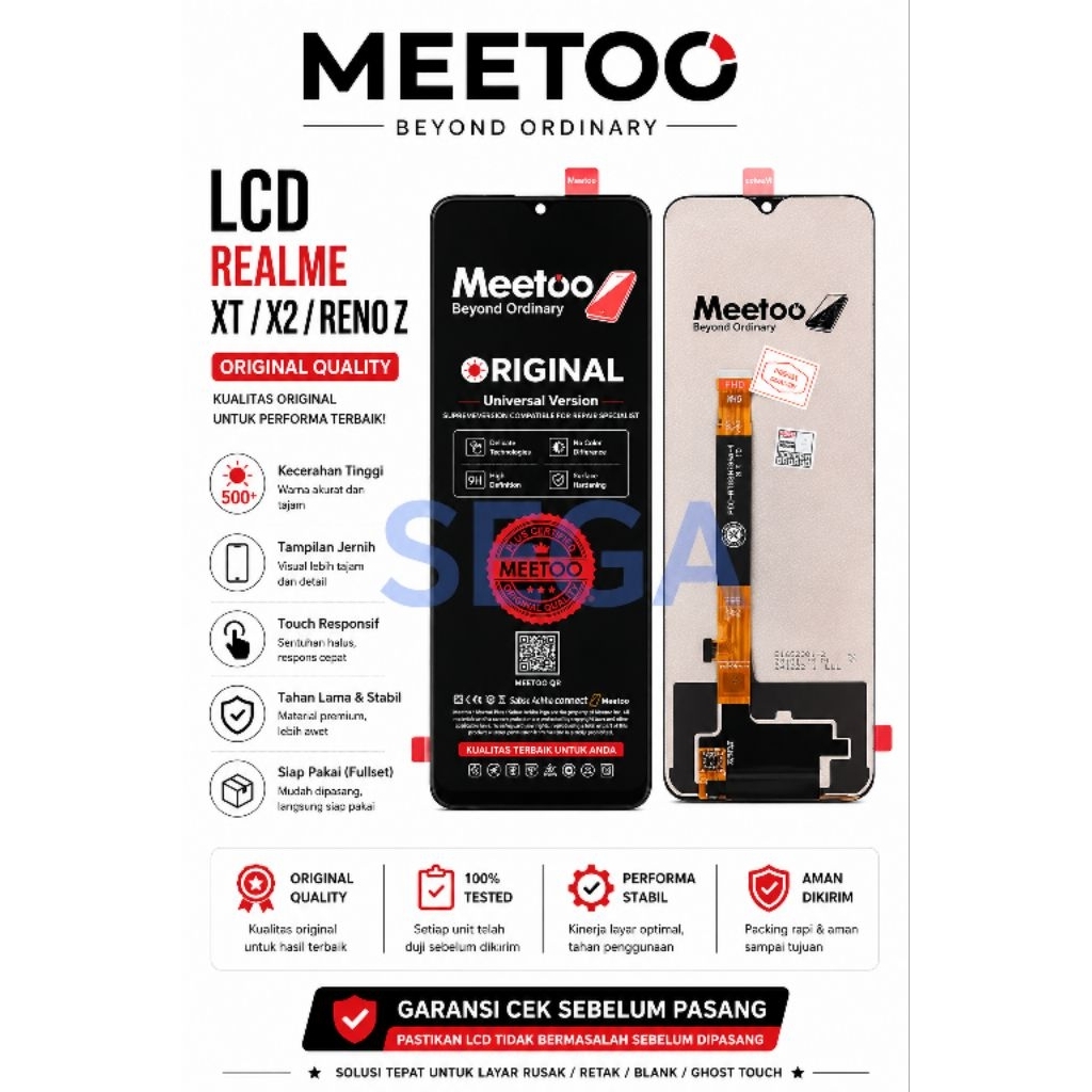 LCD REALME XT/X2/RENO Z ( NOT FINGERPRINT)