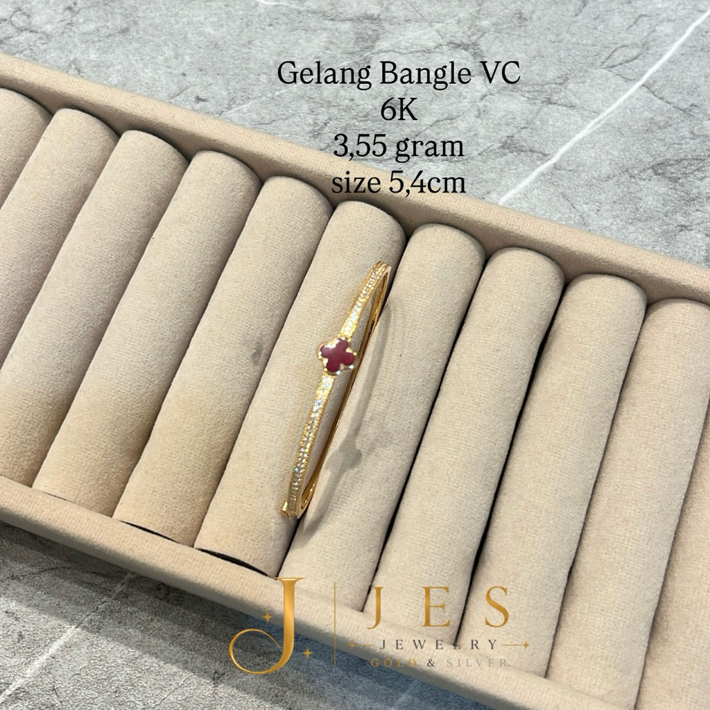 Gelang Bangle VC Merah 6K GE 12
