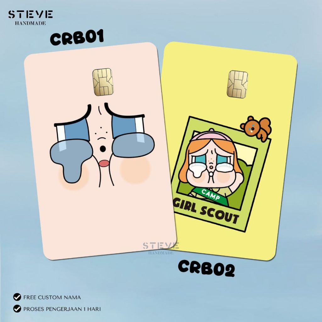 Flazz Gen 2 BCA Emoney Mandiri Cry Baby Edition Custom Nama