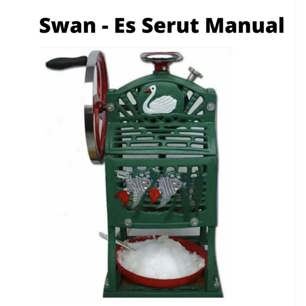 Ice Crusher SWAN Alat Mesin Serutan Es Manual Penyerut Parutan Serut