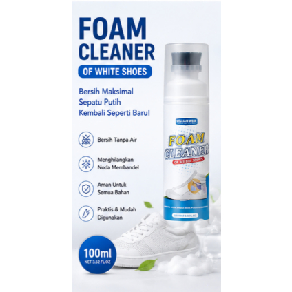 COD Pembersih Sepatu Tanpa Air | Foam Cleaner Praktis untuk Traveling & Daily Use
