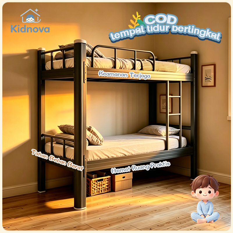 RANJANG BESI RANJANG TINGKAT RANJANG TINGKAT 2 SUSUN TEMPAT TIDUR TINGKAT MIMIMALIS