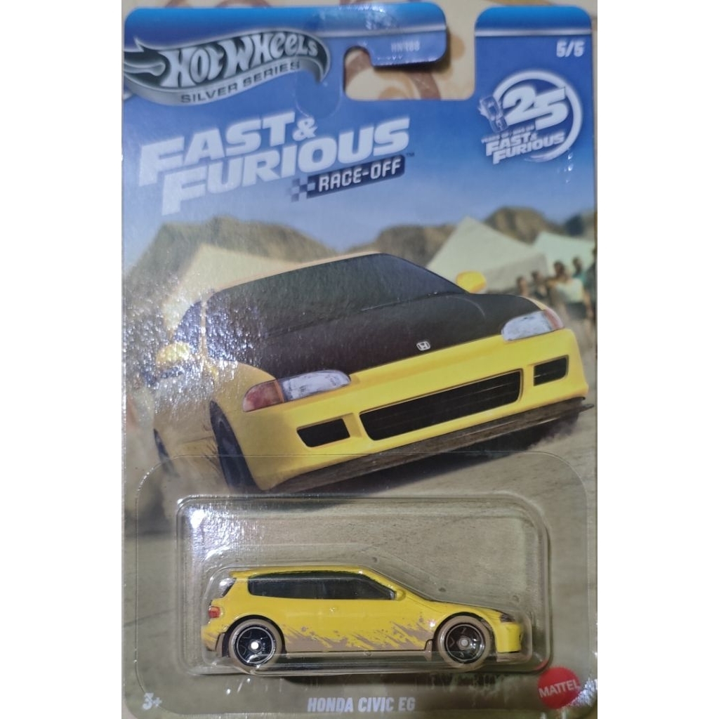 hootwels honda civic eg kuning fast n furious silver's series