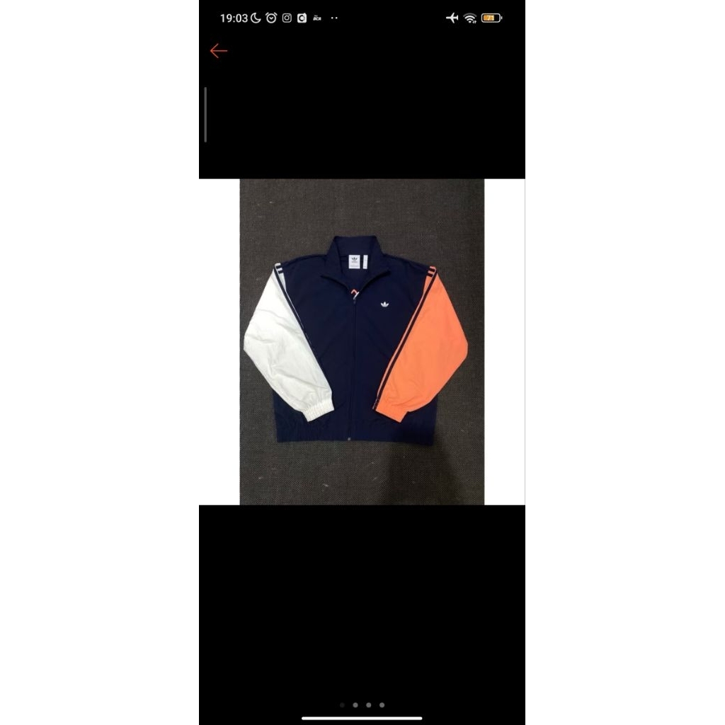 Negoin aje || Jacket Varsity Adidas Trefoil Casual Second