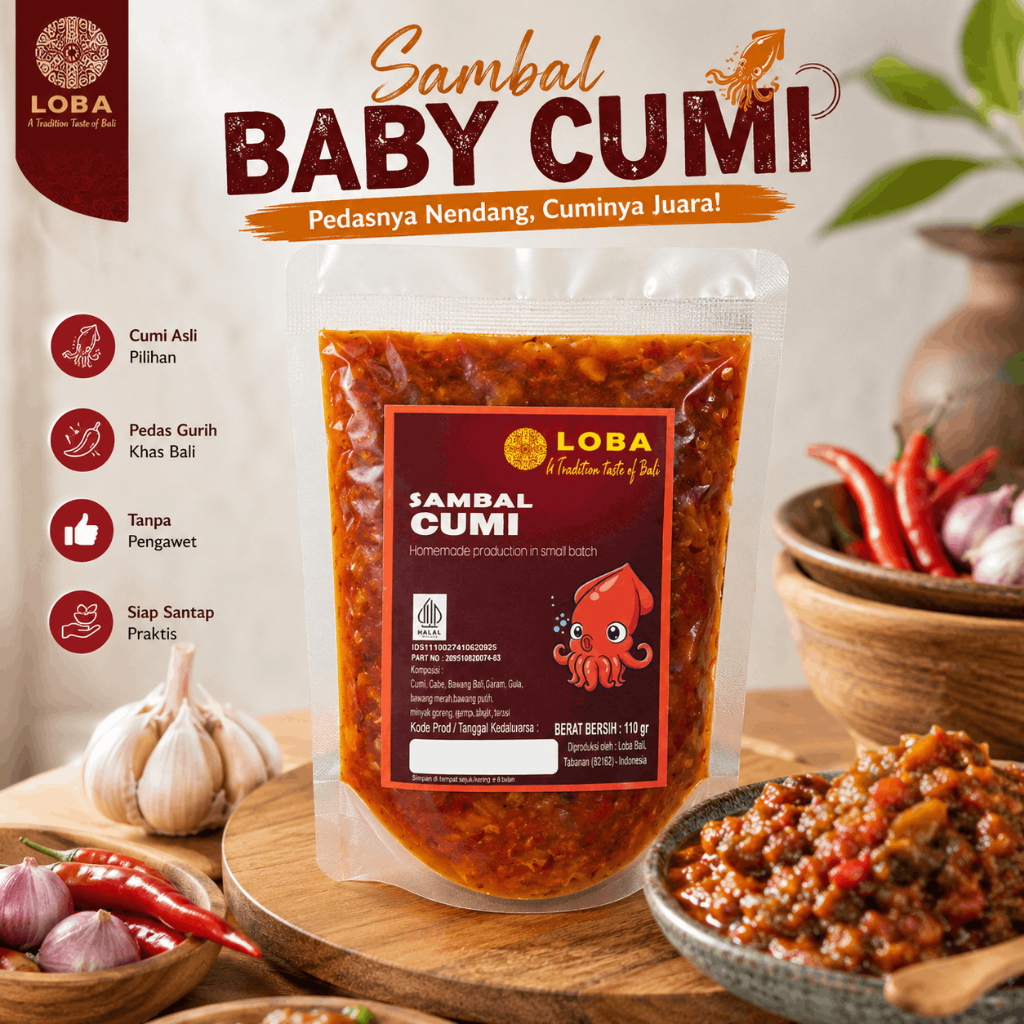 Sambal Roa Asap , sambal cumi - baby cumi, sambal cakalang Authentik
