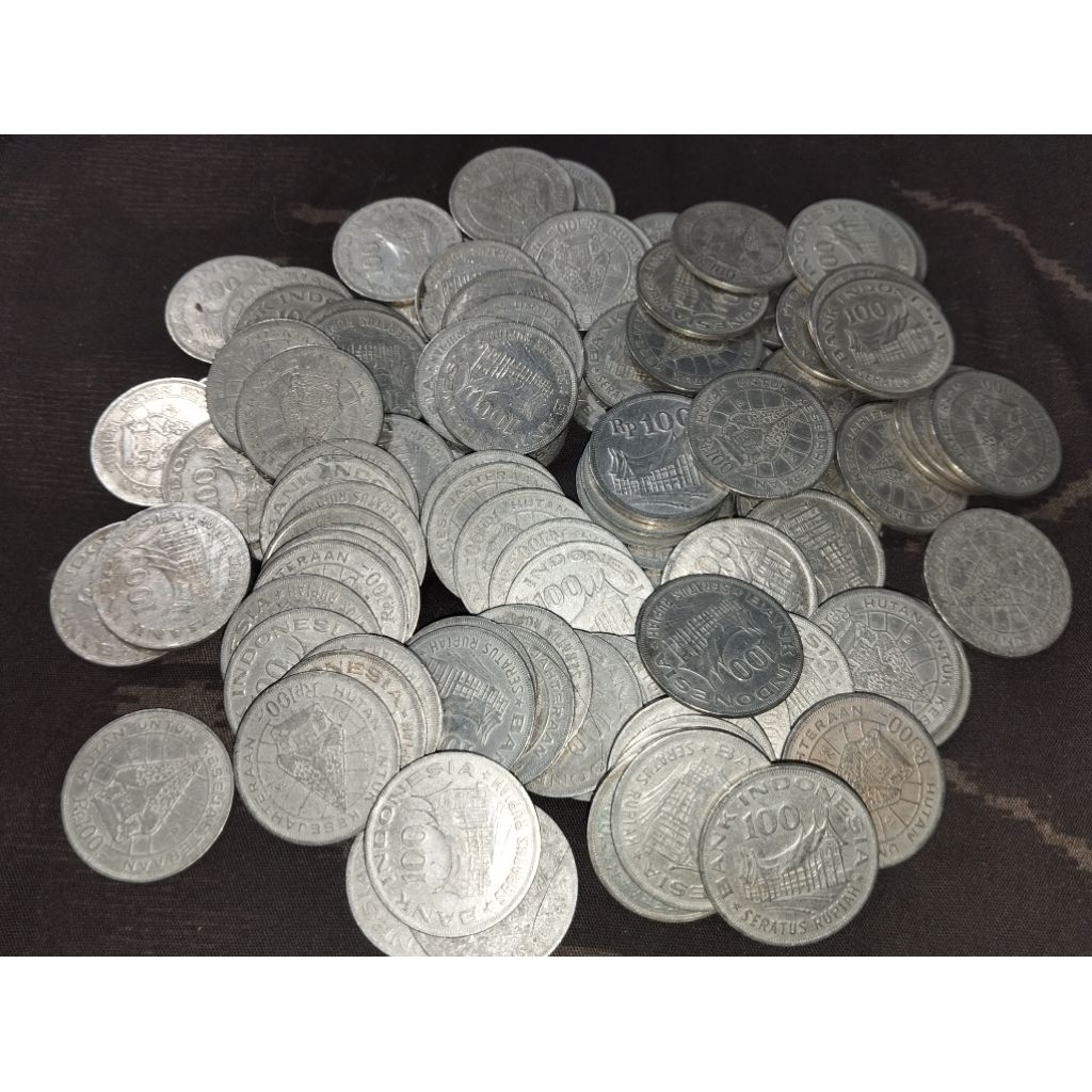 uang koin kuno 100 rupiah wayang