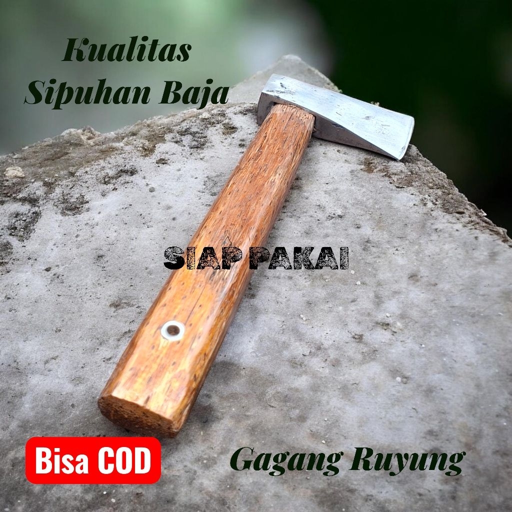 Palu Kampak Baja Cap ASPER 100% Original Sipuhan Baja Kualitas Sper Premium Siap Pakai