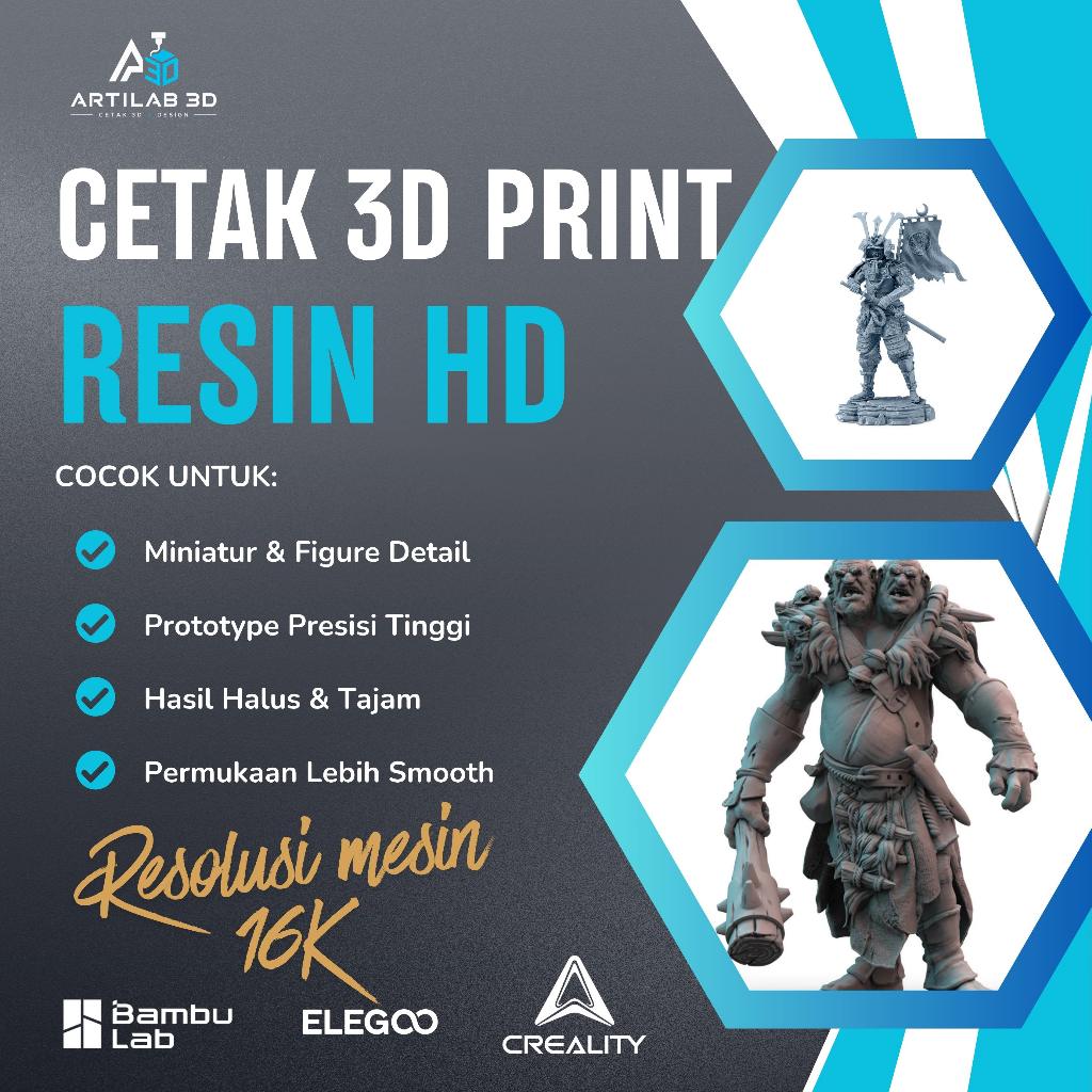 Jasa Cetak Resin ULTRA HD 3D PRINTER / Resolusi ULTRA 16K