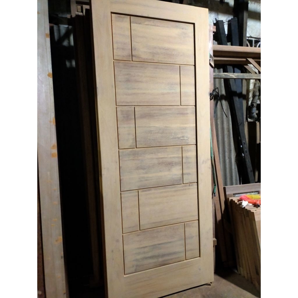pintu minimalis+kusen Meranti
