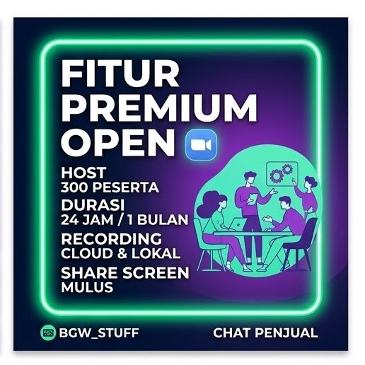 lisensi ZOOM Meeting unlimited 300 peserta 3 hari, Full Garansi