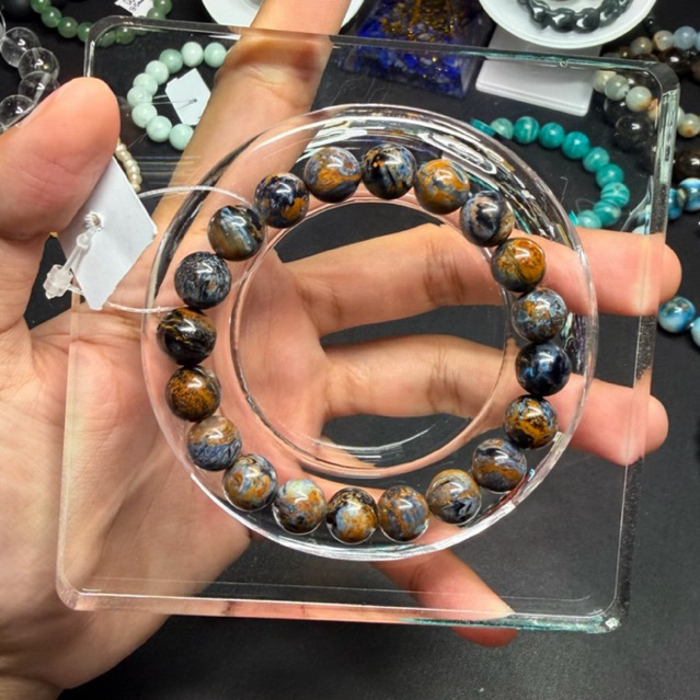 Lyn Crystal Pietersite blue pietersite red pietersite brown gold pietersite gelang batu alam natural