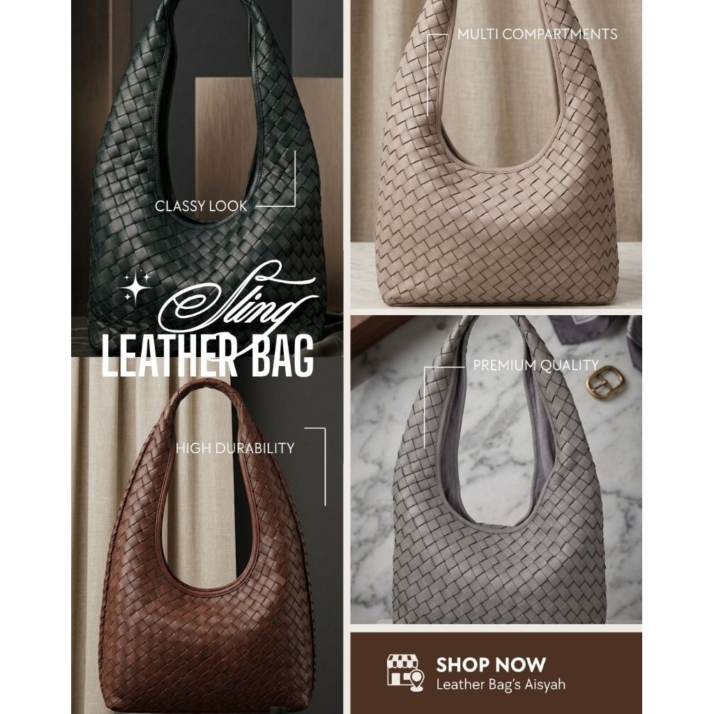 Leather Hobo Bag