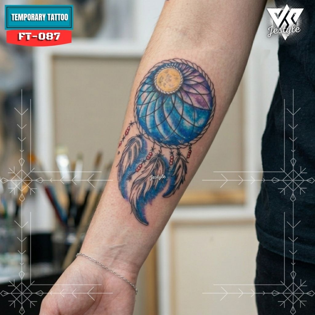[KT-087] Tato Temporer Temporary Tattoo Bulu Jaring