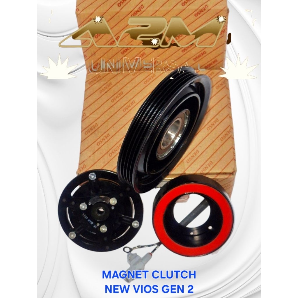 MAGNET CLUTCH PULLY PULI PULLEY KOMPRESOR AC MOBIL NEW VIOS GEN 2