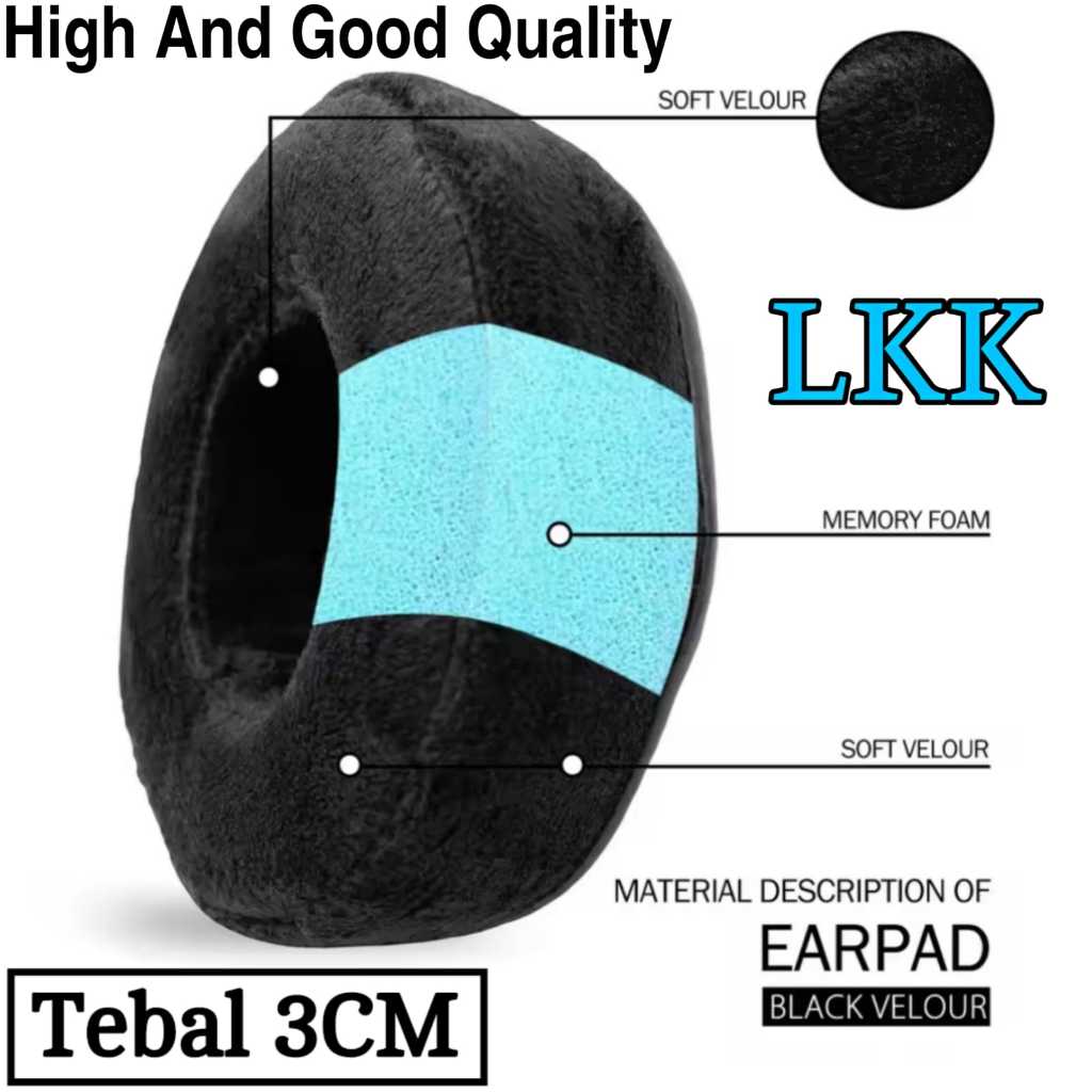 Bantalan Earcup Earpad Busa Headphone dbE - GM100 - GM150 - GM160 - GM180 - GM190 - GM200 - GM250 - 
