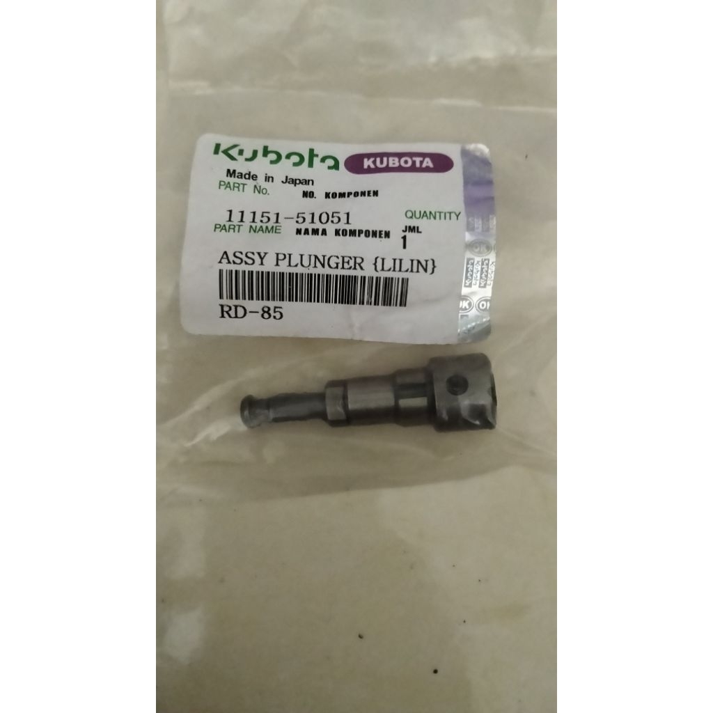 KUBOTA PLUNGER RD85 / RD85DIS Plunger pompa solar RD 85 DIS / RD 85 DT mesin diesel kub...