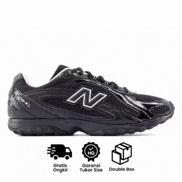 SEPATU RUNNING OUTDOOR PRIA NB 204L BLACK TIMBERWOLF