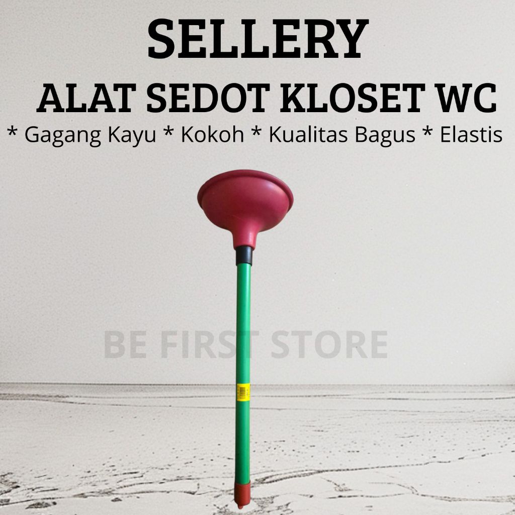 SELLERY Kop Sedot WC Kloset Toilet Penyedot Kamar Mandi Mampet Alat Pompa Karet Mampet
