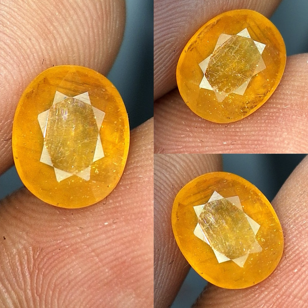 natural yellow safir